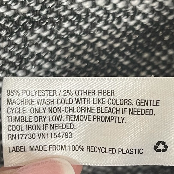 Knox Rose Black/Gray Knit Open Cardigan Sweater S - Picture 5 of 6